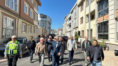 Bandırma Belediye Başkanı Dursun Mirza, 100. Yıl Mahallesi’nde devam eden
