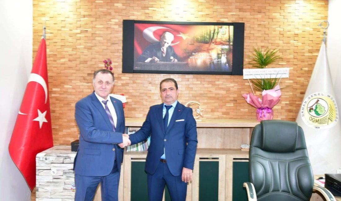 Musa Şen’den Yeni Müdüre Ziyaret Balıkesir Orman Bölge Müdürü Musa Şen, Dursunbey Orman İşletme Müdürlüğü