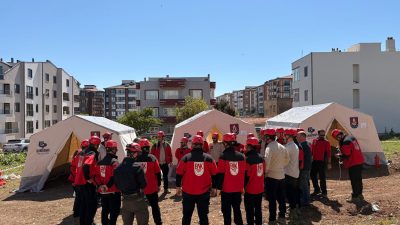 Bandırma Belediyesi ekipleri, Balıkesir İl AFAD eğitmenleri eşliğinde hafif seviye