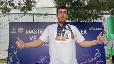 İzmir’de düzenlenen Türkiye Masterler Atmalar ve Mesafeler Şampiyonası’nda Balıkesirli vetaran