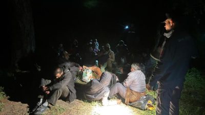 Sahil Güvenlik ve jandarma ekiplerinin düzenlediği operasyonda 29 düzensiz göçmen