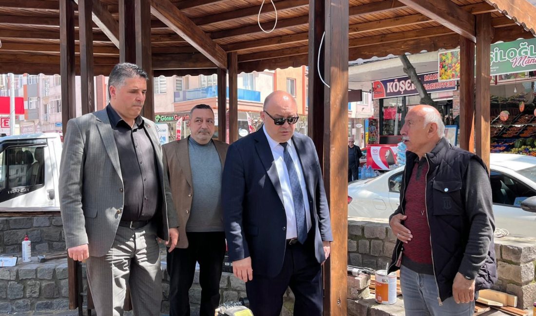 Gönen Belediye Başkanı İbrahim Palaz, Osman Pazar Camii çevresindeki düzenleme