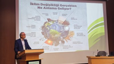 Bandırma’da Çiftçiler Günü’nde gerçekleştirilen programında tarımda verimlilik, iklim değişikliğinin etkileri