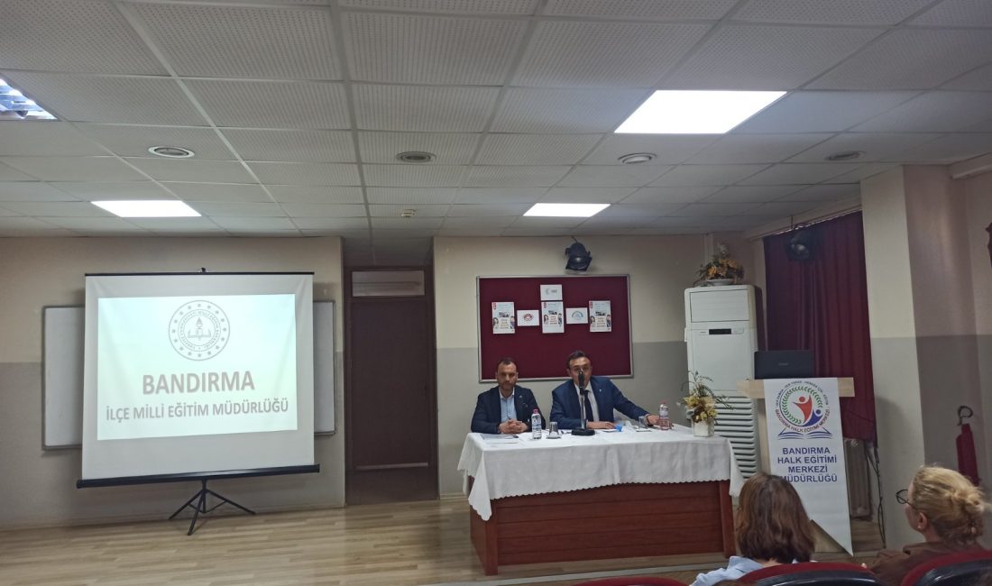 Bandırma’da Özel Öğretim Kurumları koordine edildi Bandırma İlçe Milli Eğitim Müdürü Mutlu Aslan’ın başkanlığında düzenlenen toplantıda,
