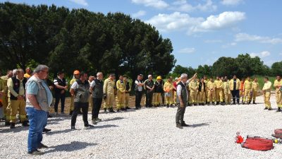 Balıkesir Orman Bölge Müdürlüğü’nün Bandırma’da başlattığı eğitim programında yangınla mücadelede