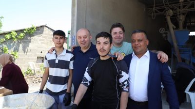 Gönen Belediye Başkanı İbrahim Palaz, Paşaçiftlik Mahallesi’nde gerçekleştirilen geleneksel köy