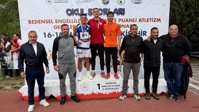Yağız Celal Delice, Eskişehir’de düzenlenen Atletizm Türkiye Şampiyonası’nda 200 metrede