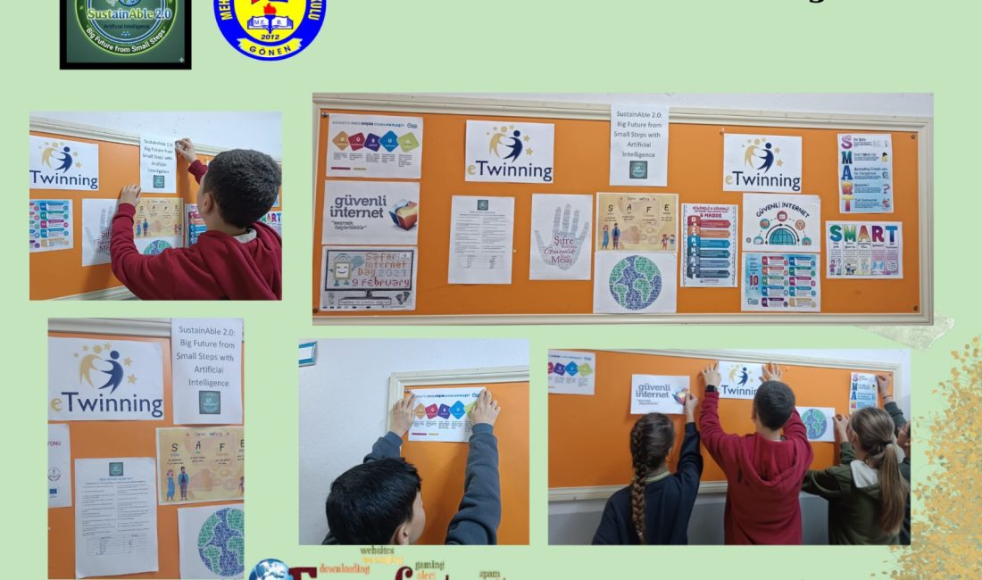 Gönen Mehmet Ahmet Genç Ortaokulu öğrencileri, “Sustainability” adlı eTwinning projesi