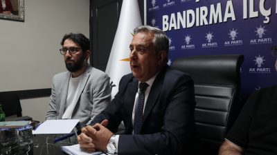 AK Parti Bandırma İlçe Başkanı Göksel Karlahan, Balcı Çamlığı’nın özelleştirme