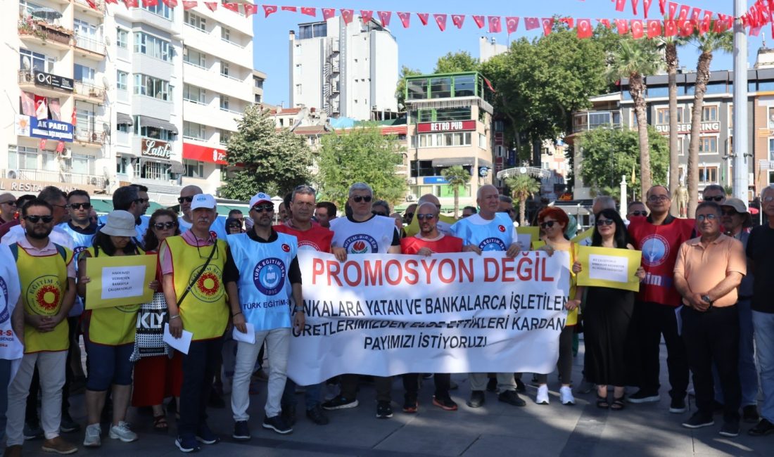 Bandırma’da faaliyet gösteren eğitim sendikaları, Milli Eğitim Bakanlığı personel promosyon