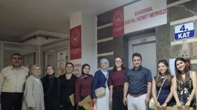 Bandırma Sosyal Hizmet Merkezi Müdürlüğünde Ulusal Staj Programı kapsamında eğitim