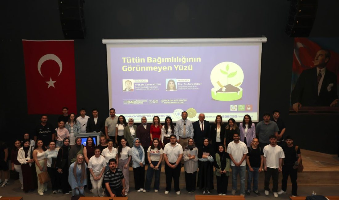 Bandırma Onyedi Eylül Üniversitesi’nde gerçekleştirilen konferansta tütün kullanımının bireysel ve