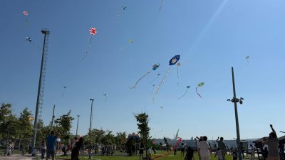 Uluslararası Bandırma Kuşcenneti Kültür ve Turizm Festivali kapsamında düzenlenen Uçurtma