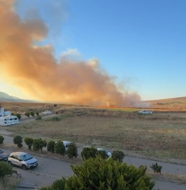 Bandırma’da buğday tarlası yangını korkuttu Bandırma’da buğday tarlasında çıkan yangın, itfaiye ve orman ekiplerinin müdahalesiyle
