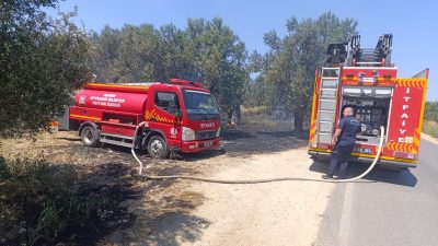 Balıkesir Büyükşehir Belediyesi İtfaiye Daire Başkanlığı, hafta sonunda meydana gelen