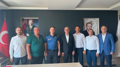 Bandırma Ticaret Borsası yönetimi, göreve yeni başlayan Erdek İlçe Emniyet