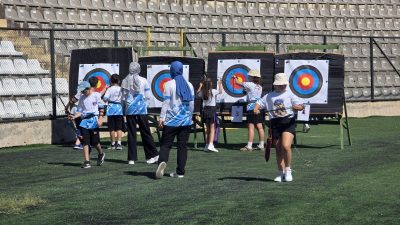 Bandırma Gençlik ve Spor İlçe Müdürlüğünün düzenlediği açık alan okçuluk