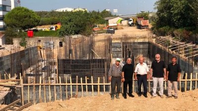 AK Parti Bandırma İlçe Yönetim Kurulu üyeleri, eski SSK Binası’nın