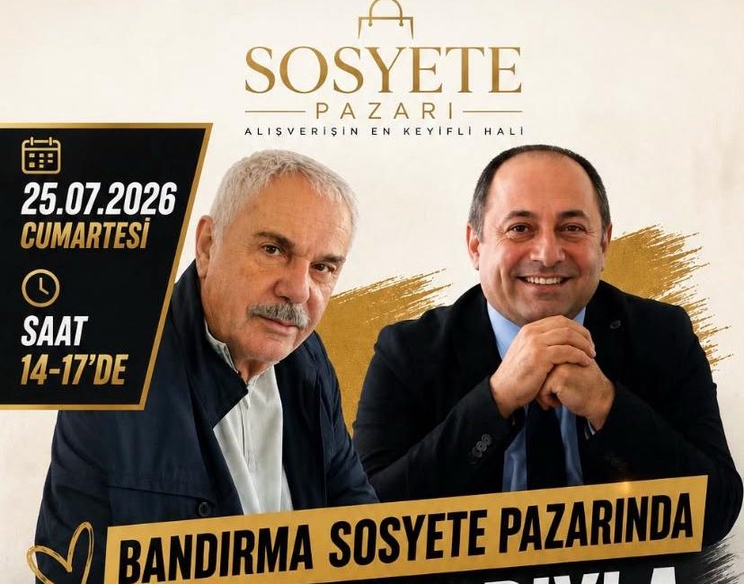 Ünlü Oyuncu Halil Ergün ve Yönetmen İhsan Taş, Bandırma Sosyete Pazarı’nda Hayranlarıyla Buluşuyor Bandırma, bu hafta sonu sanat ve modayı bir araya getiren