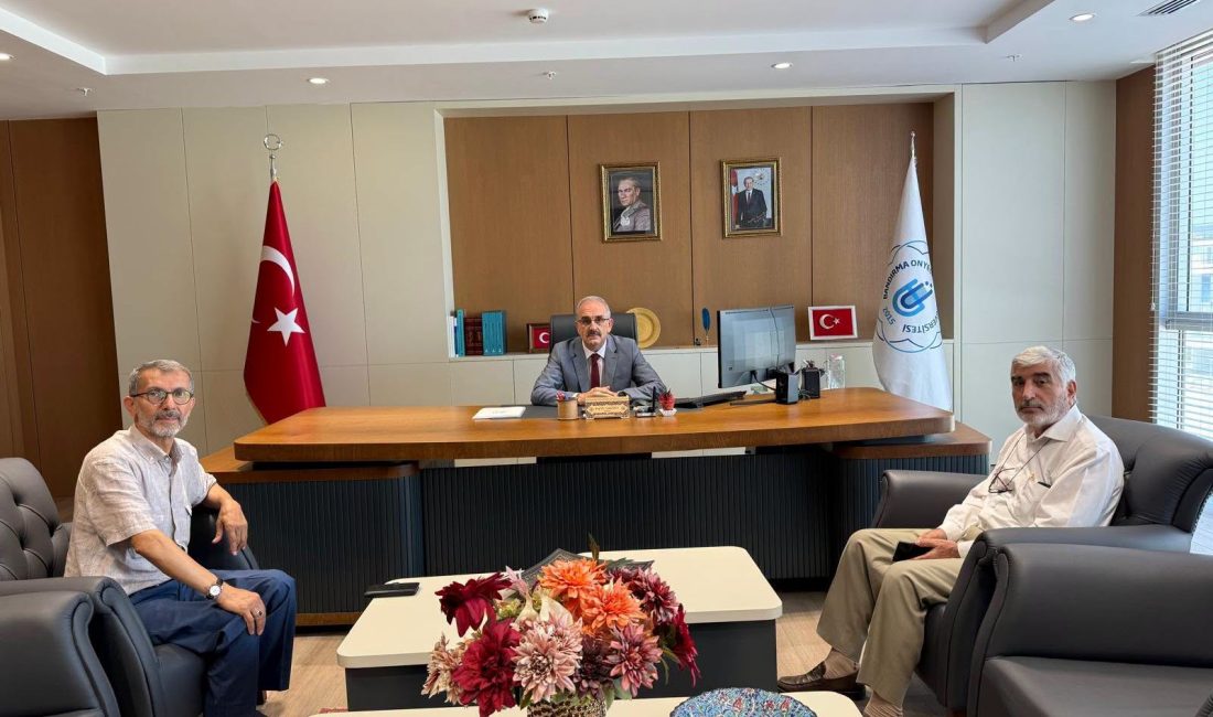 BANÜ’de eğitim çalışmaları görüşüldü Bandırma Onyedi Eylül Üniversitesi Rektörü Prof. Dr. İsmail Boz ile