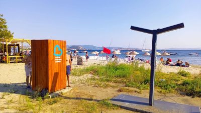 Erdek’te çevre tahribatı nedeniyle zarar gören sahil tesisleri için yapılan