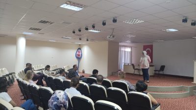 Başhekim Dr. Öğr. Üyesi Nart Görgü ve hastane yönetiminin katıldığı