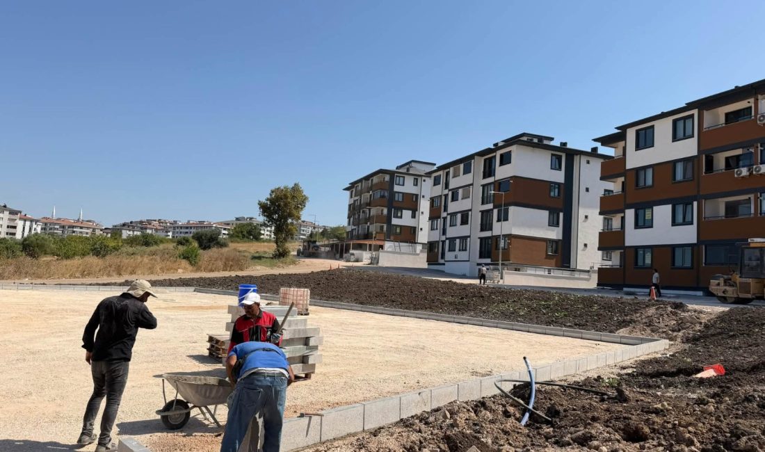 Bandırma’da Yeni Mahalle’de pazar yeri, Beylili Sokak’ta asfalt öncesi yol