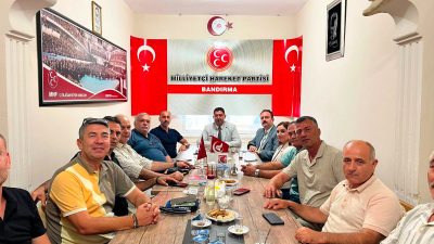 Türk Eğitim-Sen Bandırma Şube Başkanı Mehmet Çalışkan ve Türk Kamu-Sen