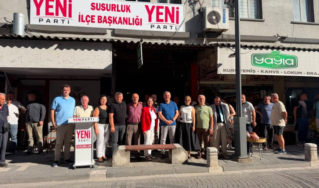 YENİ Parti Susurluk İlçe Başkanlığı yeni binasına kavuştu İlçe örgütü binasının açılışında Susurluk Belediye Başkanı Hakan Yıldırım Semizel