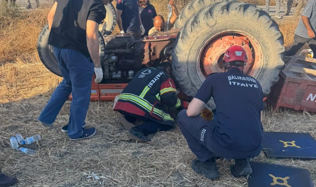 Balıkesir’de traktör ve otomobil kaza yaptı 2 yaralı Altıeylül ilçesinde otomobil ile kaza yaparak, devrilen traktörün altında kalan