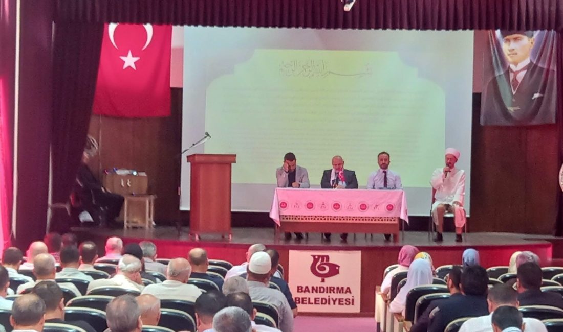 Bandırma’da müftülük personeli Eylül toplantısında bir araya geldi Bandırma İlçe Müftüsü Dr. Yunus Acar’ın başkanlık ettiği toplantıda, müftülük