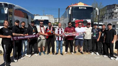 Salı günü oynanan Bandırmaspor Antalyaspor maçı öncesinde iki takım taraftarları