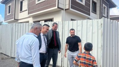 Kuruluş bünyesinde sürdürülen ek bina çalışmaları yerinde incelenirken, çocukların günlük