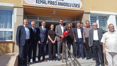 Yeni eğitim-öğretim yılının başlaması dolayısıyla Kemal Pireci Anadolu Lisesi’ni ziyaret