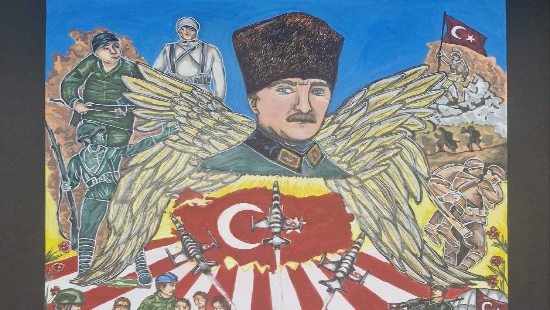 “Kahramanım Mehmetçik ve Vatan” temasıyla düzenlenen resim yarışmasında halkın oylarıyla