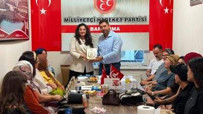 MHP Bandırma İlçe Başkanı Harun Algül ve yönetimi, KAÇEP Başkanı