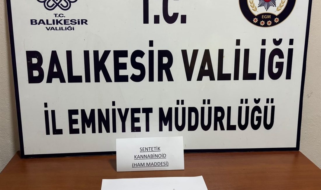 8,32 gram sentetik maddeden 10 katı bonzai üreteceklerdi Balıkesir İl Emniyet Müdürlüğü Manyas İlçe Emniyet Amirliği görevlilerince pazartesi