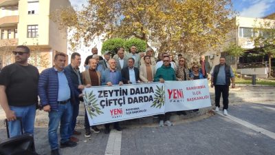 Yeni Parti Bandırma İlçe Örgütü, Edincik’te zeytin fiyatlarıyla ilgili bir