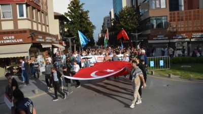 Balıkesir’de, 7 Ekim Aksa Tufanı’nın yıl dönümü dolayısıyla Sivil Toplum