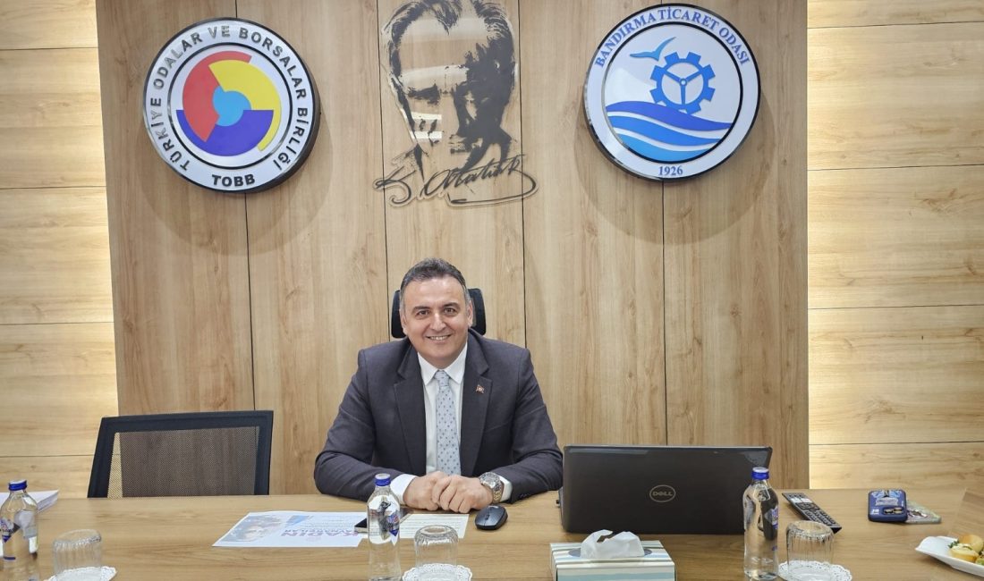 Bandırmaspor’a destek veren Bandırma Ticaret Odası Başkan Adayı Adem Yılmaz,