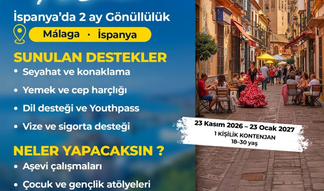 Bandırma’dan Bir Genç Avrupa Dayanışma Programı’na Katılacak Bandırma Belediyesi ile Yeşil Bursam Derneği iş birliğinde, 18-30 yaş