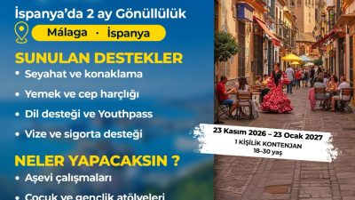 Bandırma’dan Bir Genç Avrupa Dayanışma Programı’na Katılacak Bandırma Belediyesi ile Yeşil Bursam Derneği iş birliğinde, 18-30 yaş