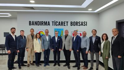 Bandırma’da oda ve borsa yönetimi çalışmaları görüştü Bandırma Ticaret Odası Başkanı Bahadır Çolak ve Meclis Başkanı Funda