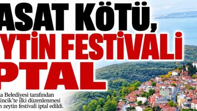 Bandırma Belediyesi tarafından bu yıl Edincik’te ilki düzenlenmesi planlanan zeytin