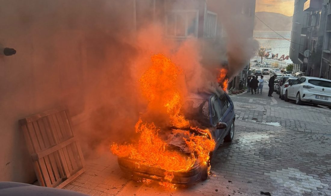 Park halindeki otomobilde çıkan yangın korkuttu Bandırma’da motor bölümünden alevler yükselen otomobil, itfaiye ekiplerinin müdahalesiyle söndürüldü.