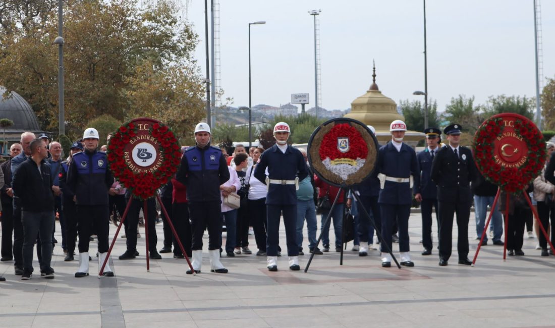 Ata’nın Bandırma’ya gelişinin yıl dönümü coşkuyla kutlandı 101 yıl önce Atatürk’ü ağırlayan Bandırma’da düzenlenen yıl dönümü programında