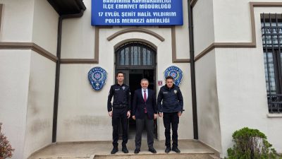 Bandırma Kaymakamı Recep Öztürk, 17 Eylül Şehit Halil Yıldırım Polis