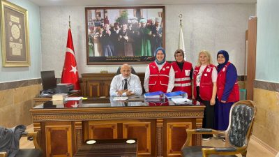 Kızılay’ın Bandırma’daki faaliyetlerinin değerlendirildiği görüşmede, Kadın Birim Başkanı Simge Yalaz