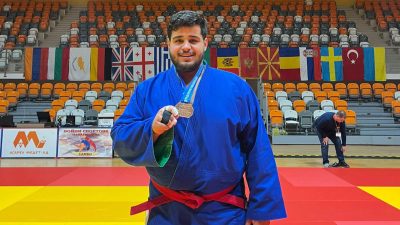 Panagyurishte’de gerçekleştirilen Avrupa Kurash Şampiyonası’nda 17 ülkeden sporcular mücadele ederken,