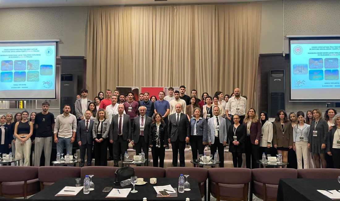 Deniz çayırları ve pina popülasyonları için koruma stratejileri masaya yatırıldı Bandırma Onyedi Eylül Üniversitesi’nin ev sahipliğinde gerçekleştirilen ÇAYIR-İZ ve PİNA-İZ